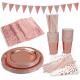 DT2096 7.75 Inches by 1/4 inch Rose Gold Disposable Dishware