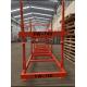 Maximize Storage Capacity with Double Deep Pallet Racking System in Blue/Orange/Red/Grey Steel