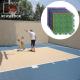 Interlocking PP Basketball Court Flooring Tiles 1.27cm Thickness Slip Resistant