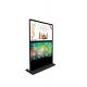 Floor stand double screen Android wifi metal touch screen kiosk 65 inch
