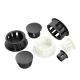 25mm Width PE Nylon Hole Plugs White Black Gray Color 100pcs/bag