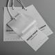 Matte Black Paper Garment Swing Tags Clothing Accessories Label Custom Logo
