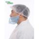 Disposable Blue And White Beard Net Cover /Mouth Guard With Single Elastic