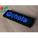 Rechargable Blue Red Yellow Programmable LED Name Badge Sign In Worldwide Languages