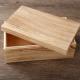 Custom Delicate Lidded Wooden Box Unfinished Pine Box For Souvenir Gift