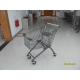 Colorful Powder Coating Anti Theft Supermarket Shopping Carts 125L With Handle