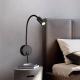 Home Decor Indoor Bedroom Aisle Black Long Strip Wall Light with TUV Certificated