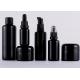 Black Skin Care Packaging Cream Bottle Glass Skincare Packaging Cream Cosmetic Glass Jar and Lotion Bottle Set