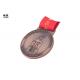 Bronze Custom Award Medals For Marathon Participants , Zinc Alloy