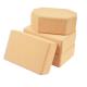 Sustainable Yoga Brick Cork Blocks Portable Rectangular Rounded Edge