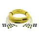 Yellow MPO MTP 48 Core Fiber Cable , XDK Fibre Trunk Cable