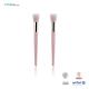 Cosmetic Synthetic Hair Makeup Brush Set With V Shaped Ferrule Plastic Handle
