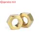 High Quality Brass Yellow Copper Hex Nut /Hexagon Nut DIN934