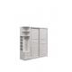 OEM Dustproof White Armoire With Drawers , Practical White Painted Wooden Wardrobes