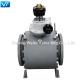 Electric Forged Steel Trunnion Ball Valve ASME B 16.10 Class 150 To Class 2500
