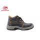Double Density PU Outsole Steel Toe Work Shoes With Embossed Leather / Breathable Lining