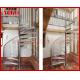 Spiral StaircaseVH33S Tread Glass Aluminum  Baluster  Stair Curved Glass Handrail 304 Stainless Steel