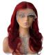 Average Size 100% Human Hair Red Brown Highlight Body Wave HD Lace Wig Raw Hair Vendor