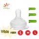 Round Shape Infant Silicone Nipple Individually Packaged