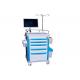 Hospital Nurse Mobile Computer Laptop Medical Trolley Workstation Wireless Nursing Trolley Cart (ALS-WT08)