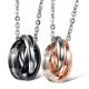 New Fashion Tagor Jewelry 316L Stainless Steel couple Pendant Necklace TYGN057