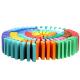 Rainbow Colored Dominoes For Toppling Professor Puzzle Domino Rally
