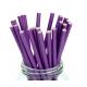 Organic Natural Purple Paper Straws Waterproof  Disposable CE Certification