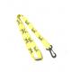 Yellow Custom Logo Dye Sublimated Lanyards With Swivel J Hook And Safety Buckle