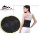 Black Mesh Fish Ribbon Waist Support Belt Breathable Mesh Cloth With Four Steel Plates