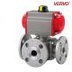 DN100 Full Bore 3 Way Floating Ball Valve CL150 Reduced Bore Ball Valve