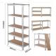 5 Tier Racking Shelves Adjustable Metal Shelves Multi Purpose Boltless 180x90x40CM