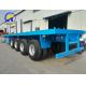 4 Axles 12 Units 40FT 45FT 20feet Drop Flatbed Container Semi Trailer for Value Goods
