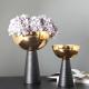 Decorative Flower Vase Round Wedding Decorative Gold Plated Vases Flower Bowls Centerpieces