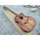 Koa wood Handmade jumbo acoustic 12 string armrest bevelled cutway 12 Strings custom acoustic electric guitar