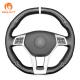 Year 2005-2016 Carbon Leather Steering Wheel Cover for Mercedes-Benz AMG A45 CLA C63 E63 GLA CLS SLK