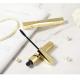 8.5ml Gold Plastic Mascara Tube Plated Gold Square Empty Mascara Container
