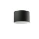 Round Anthracite Outdoor Wall Lights 6000K Aluminum Solar Powered Patio Lights