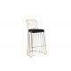 Reinforced Flannel 105cm 41.5cm Wrought Iron Bar Stools