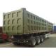 Hydraulic Tipper Dump Semi Trailer With Two Square Box For Different Cargo