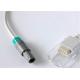 High Durability Spo2 Sensor Cable , Pulse Oximeter Cable 6 Pin Connector 0010 - 30 - 42625