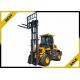 Offroad 2.5 T Counterbalance Forklift Truck Diesel Engine Powered 12v Battery