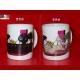 Designed Changing Color black, grey Personalized Ceramic Mugs for Promotion