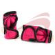 Exercise Fitness Hot Pink Neoprene Weighted Gloves 1LB pair