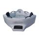 2 Person Outdoor Hydrotherapy Whirlpool SPA Bathtub 1560mm Blue Glass