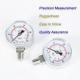 Industrial Grade Pressure Gauges mbar for Environment Temperature -20- 80C Thread Type 1/4