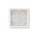 100-200mm Plastic Ventilation Fixed Louvre Square Grille with Plastic Blade Material