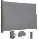 Side Awning, Full Aluminium Frame, 160x300 CM, Light Grey, Side Canopies, For Garden Backyark