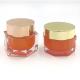 Leak proof Transparent Acrylic Cosmetic Jar Diamond Jar for Skin Care Cream - 50g