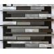 Darker linear glass mix metal mosaic brush finished for wall decoration