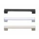 Double CC Size Kitchen Cabinet Handles And Knobs Matte Black D Furniture Handles And Knobs Zinc Alloy